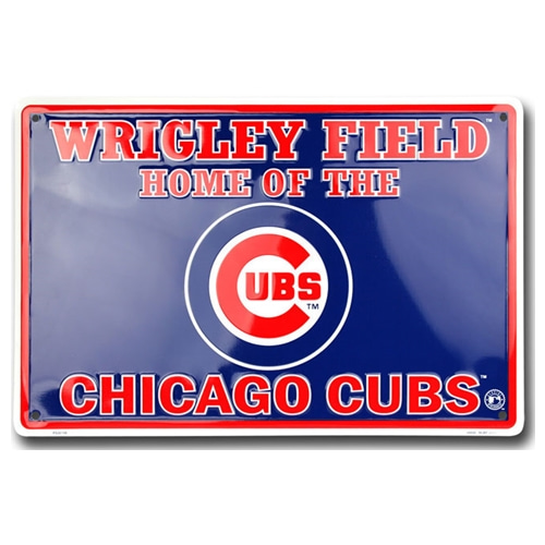 Wrigley Field Chicago Cubs 시카코컵스 틴사인30.5x46.0cm,메탈시티