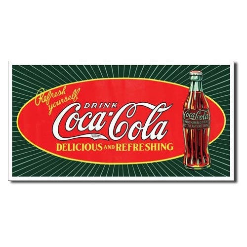 Coke - Starburst Bottle 틴사인40.5x21.5cm,메탈시티