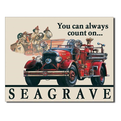 Seagrave Fire Engine 틴사인40.5x31.5cm,메탈시티