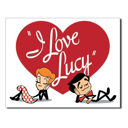 I Love Lucy Opening Logo 틴사인40.5x31.5cm,메탈시티