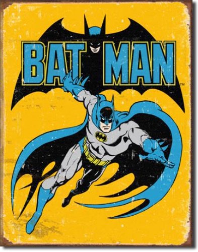 Batman - Retro 배트맨 틴사인31.5x40.5cm,메탈시티