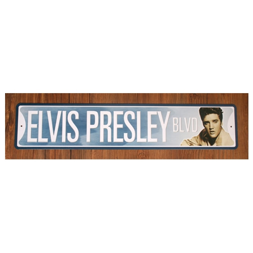 Elvis Presley Blvd 엘비스 거리표지판61.0x12.5cm,메탈시티