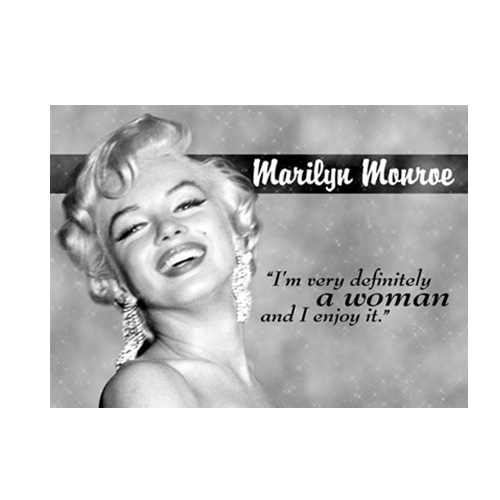 Marilyn Monroe - I&#039;m very definitely a woman 마릴린먼로 틴사인44.5x31.5cm,메탈시티
