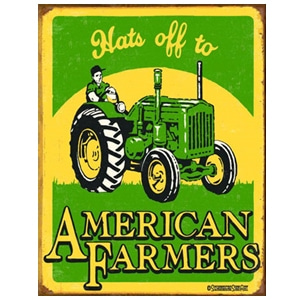 American Farmer - B.J. Schonberg 틴사인31.5x40.5cm,메탈시티