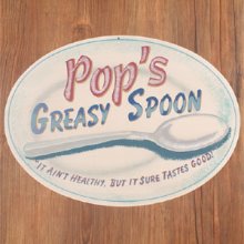 Pops Greasy Spoon 틴사인40.5x29cm,메탈시티