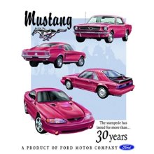 Ford Mustang 30 Year Tribute 틴사인31.5x40.5cm,메탈시티
