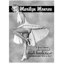 Marilyn Monroe - I dont know who 마릴린먼로 틴사인31.5x44.5cm,메탈시티