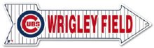 Wrigley Field Chicago 야구 화살표 틴사인49.5x14.5cm,메탈시티