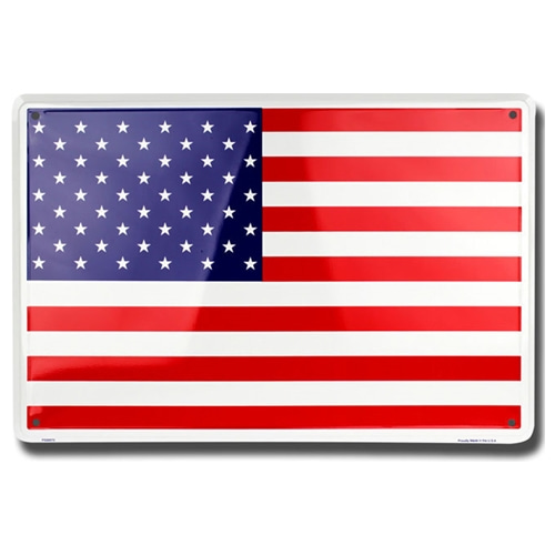US Flag 성조기 틴사인30.5x46.0cm,메탈시티