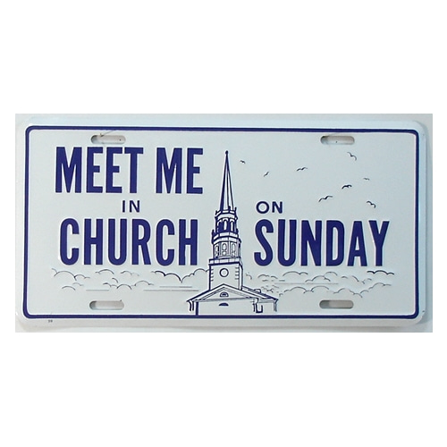Meet Me In Church On Sunday 30.5x15.0cm,메탈시티