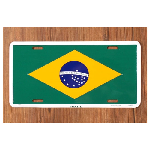 브라질30.5x15.0cm,메탈시티