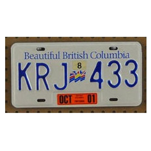 British Columbia 자동차번호판,메탈시티