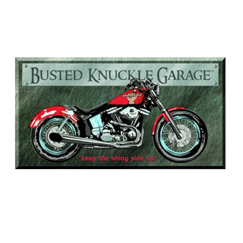Busted Knuckle Bike 틴사인40.5x21.5cm,메탈시티