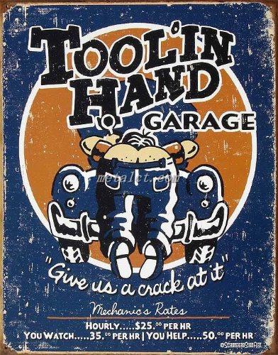 Toolin Hand - Moore 틴사인31.5x40.5cm,메탈시티