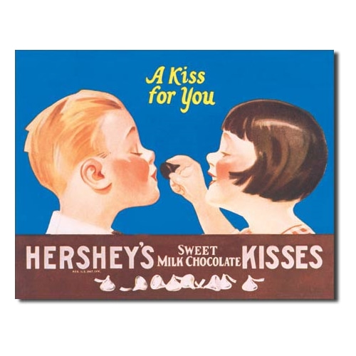 Hershey&#039;s Kiss for You 틴사인40.5x31.5cm,메탈시티
