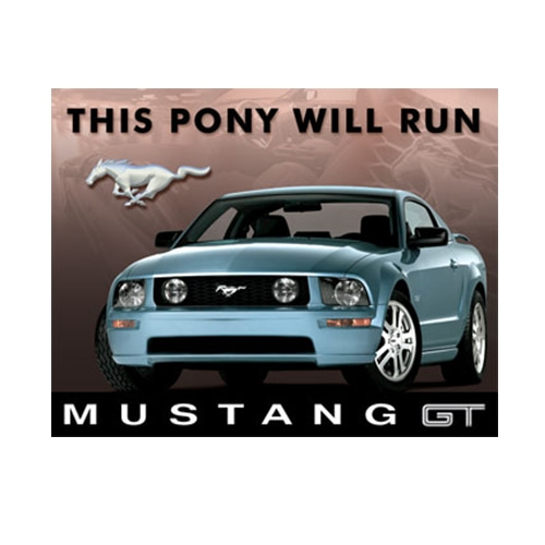 2005 Ford Mustang GT 틴사인40.5x31.5cm,메탈시티