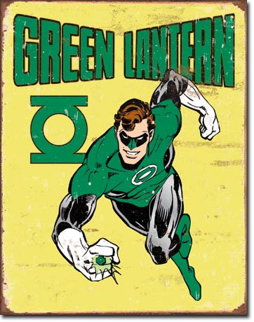 Green Lantern - Retro 그린맨 틴사인31.5x40.5cm,메탈시티