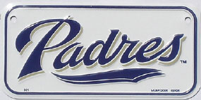 San Diego Padres 15.0x7.5cm,메탈시티
