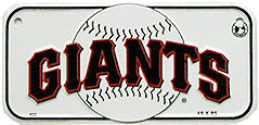 San Francisco Giants 15.0x7.5cm,메탈시티