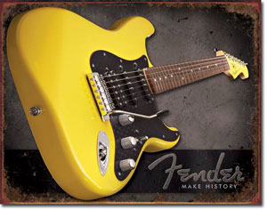 Fender - Make History 펜더기타 틴사인40.5x31.5cm,메탈시티