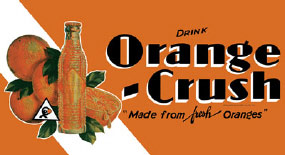 Orange Crush - Made from Fresh Oranges 틴사인40.5x21.5cm,메탈시티
