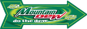 Mountain Dew- Arrow 틴사인69.0x22.0cm,메탈시티