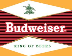 Budweiser - Bullseye logo 버드와이저 틴사인40.5x31.5cm,메탈시티