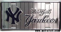 New York Yankees Pinstripe 30.5x15.0cm,메탈시티