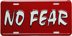 No Fear 30.5x15.0cm,메탈시티