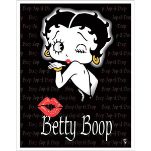 Betty Boop Kiss 베티 틴사인31.5x40.5cm,메탈시티