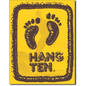 Hang Ten Gold Logo 행텐 틴사인31.5x40.5cm,메탈시티