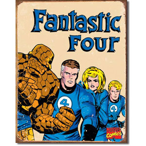 Fantastic Four Retro 판타스틱 틴사인31.5x40.5cm,메탈시티