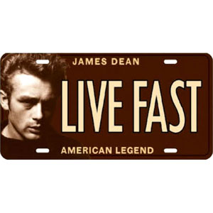 Live Fast - James Dean30.5x15.5cm,메탈시티