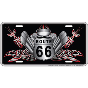 Route 66 Hot Rod30.5x15.0cm,메탈시티