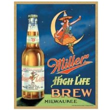 Miller - High Life Brew 밀러 맥주 틴사인31.5x40.5cm,메탈시티