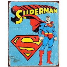 Superman - Retro 슈퍼맨 틴사인31.5x40.5cm,메탈시티